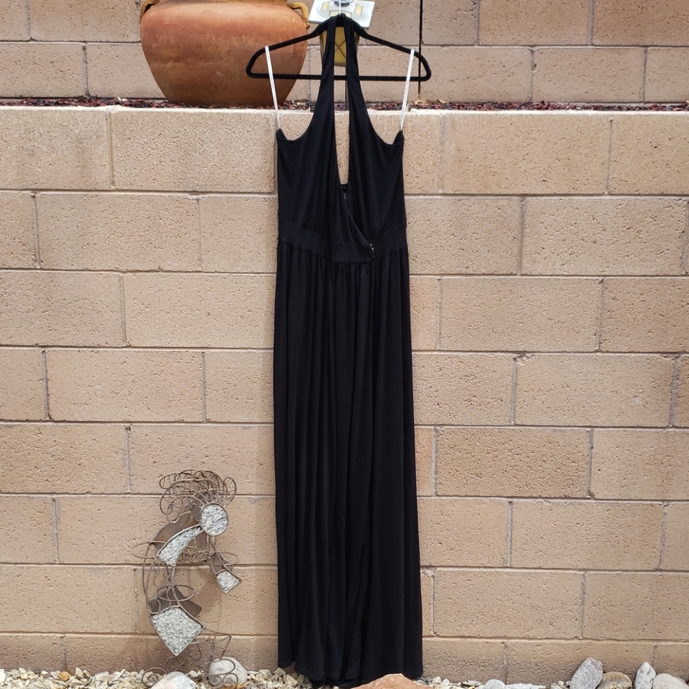 Young Fabulous & Broke Halter Wrap Maxi Dress Sz M